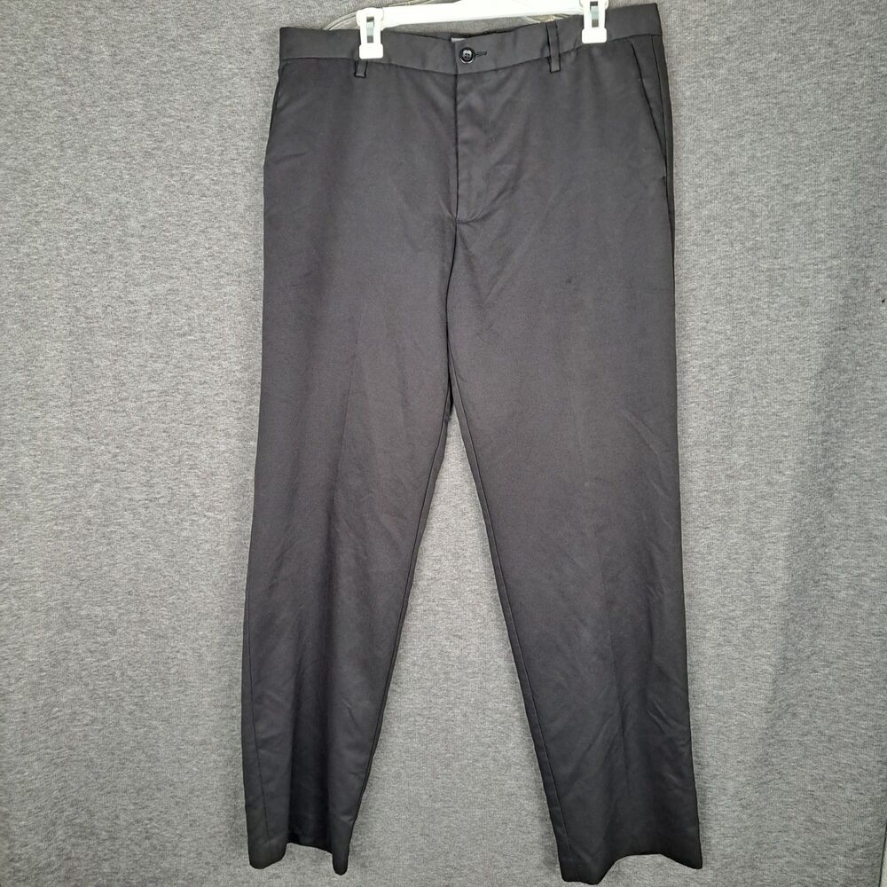 Dockers‎ D2 Flat Front Straight Fit Mens Pants Size 35x33* Black Chino